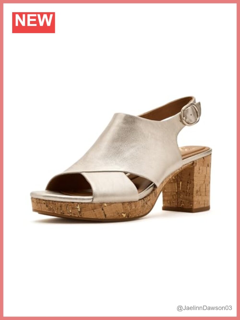 Söfft Liv Women's Heeled Sandals Leather Block Heel Peep Toe Slingback